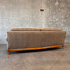 Vintage Custom Made in Los Angeles Curved Sofa Freshly Upholstered