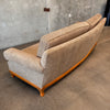 Vintage Custom Made in Los Angeles Curved Sofa Freshly Upholstered