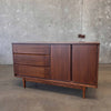 MCM Walnut Credenza/ Hatch With 3 Drawers/ Storage