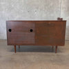 MCM Walnut Credenza/ Hatch With 3 Drawers/ Storage