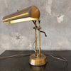 Vintage Brass Treble Clef Bankers Lamp