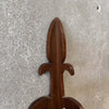 Antique Carved Wood Hanging Corner Shelf