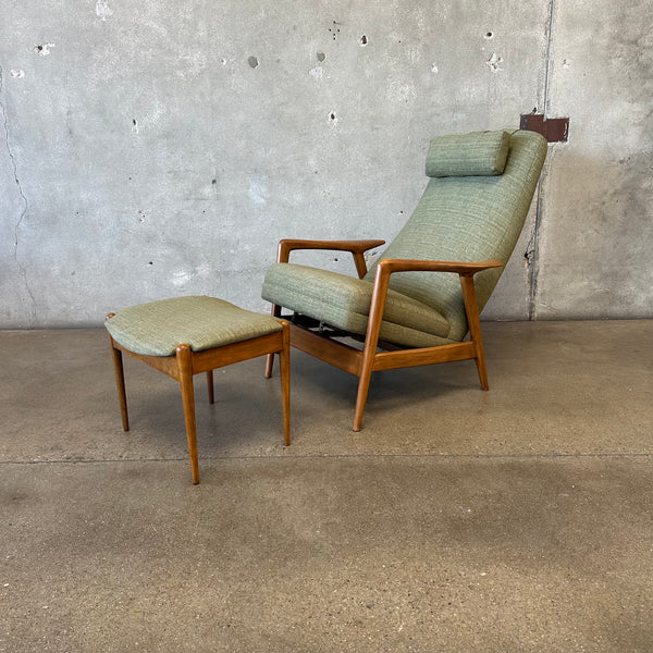 Mid Century Modern Scandinavian Recliner by Dux