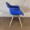 Mid Century Modern Blue Herman Miller Fiberglass Arm Chair #1