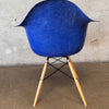 Mid Century Modern Blue Herman Miller Fiberglass Arm Chair #1