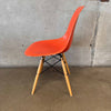 Mid Century Modern Orange Herman Miller Fiberglass Chair #1