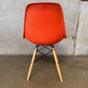 Mid Century Modern Orange Herman Miller Fiberglass Chair #1