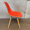 Mid Century Modern Orange Herman Miller Fiberglass Chair #1