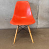 Mid Century Modern Orange Herman Miller Fiberglass Chair #2