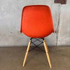 Mid Century Modern Orange Herman Miller Fiberglass Chair #2