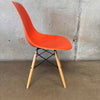 Mid Century Modern Orange Herman Miller Fiberglass Chair #2