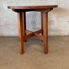 Solid Oak Mission Style Lamp Table By Warren Hile Studio