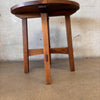 Solid Oak Mission Style Lamp Table By Warren Hile Studio