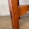 Solid Oak Mission Style Lamp Table By Warren Hile Studio