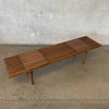 Mid Century Modern Style Slat Bench