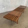 Mid Century Modern Style Slat Bench