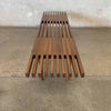 Mid Century Modern Style Slat Bench