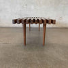 Mid Century Modern Style Slat Bench