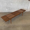 Mid Century Modern Style Slat Bench