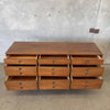 Mid Century Modern Walnut Nine Drawer Dresser