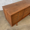 Mid Century Modern Walnut Nine Drawer Dresser