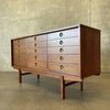 Mid Century Modern Walnut Nine Drawer Dresser