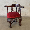 Antique Mahogany Wood Doll Chair