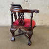 Antique Mahogany Wood Doll Chair