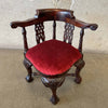 Antique Mahogany Wood Doll Chair