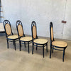 Set of Four Mid Century Italian Thonet Dining Chairs