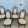 Set of Four Mid Century Italian Thonet Dining Chairs