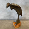 California Studio Cast Bronze Bird Sculpture 1980s