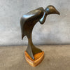 California Studio Cast Bronze Bird Sculpture 1980s