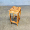 California Studio Handmade Wooden Artist Stool Signed 1980