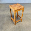 California Studio Handmade Wooden Artist Stool Signed 1980