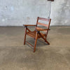 Vintage 1940s Paris Manufacturing Co. Slatted Wood Childs Folding Chair