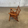 Vintage 1940s Paris Manufacturing Co. Slatted Wood Childs Folding Chair