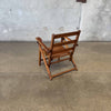 Vintage 1940s Paris Manufacturing Co. Slatted Wood Childs Folding Chair