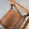 Vintage 1940s Paris Manufacturing Co. Slatted Wood Childs Folding Chair