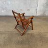 Vintage 1940s Paris Manufacturing Co. Slatted Wood Childs Folding Chair