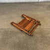 Vintage 1940s Paris Manufacturing Co. Slatted Wood Childs Folding Chair