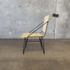 Modern Iron & Jute Accent Chair