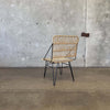 Modern Iron & Jute Accent Chair