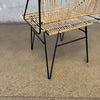 Modern Iron & Jute Accent Chair