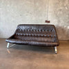 Percival Lafer Earth Sofa With Original Leather & New Suede Back