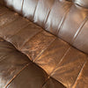 Percival Lafer Earth Sofa With Original Leather & New Suede Back