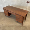 Mid Century Modern Walnut Desk by Stanley