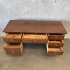 Mid Century Modern Walnut Desk by Stanley