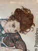 1986 Egon Schiele Centre Pompidou Framed Exhibition Poster