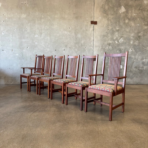 Set of 6 Vintage Stickley Chairs